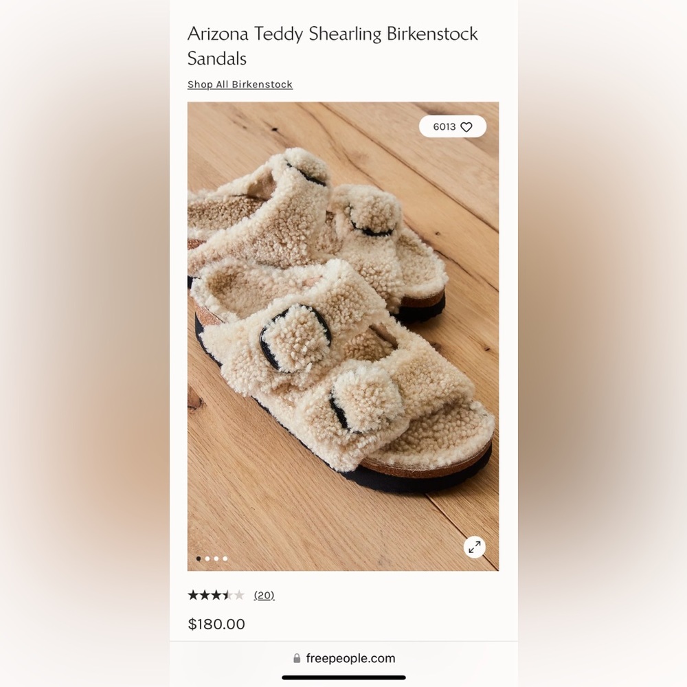 Birkenstock Arizona Big Buckle Teddy Shearling Sandals